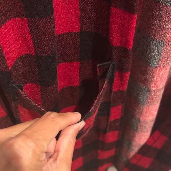 Sew In Love Red and Black Plaid Cardigan size M - Picture 4 of 6